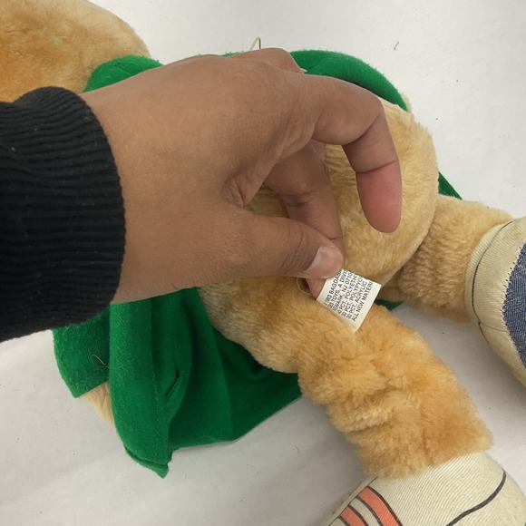 Vintage 80s Alvin and the Chipmunks Theodore Plush Stuffed Animal - Green - Picture 4 of 7